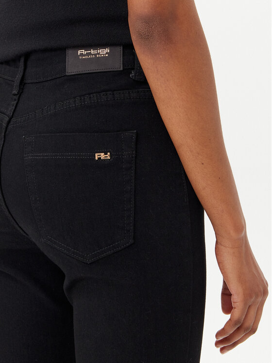 ARTIGLI ARTIGLI Jeansy ADDE002564 002 Czarny Slim Fit