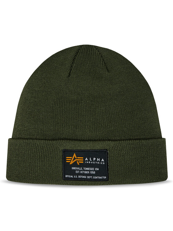 Alpha Industries Alpha Industries Čiapka Alpha Industries Crew Beanie Dark Green Zelená