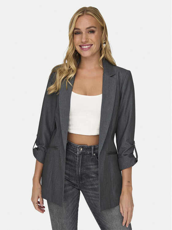 ONLY ONLY Suknjič Kayle 15218743 Siva Regular Fit