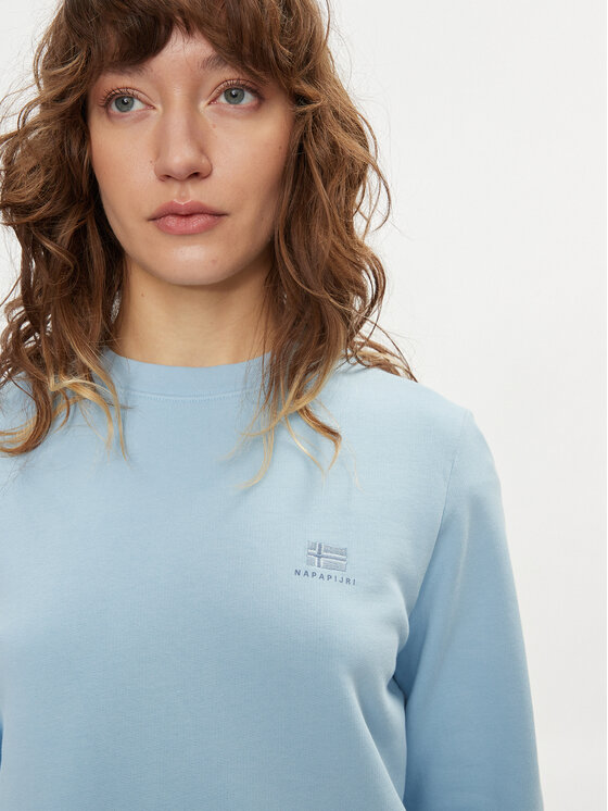 Napapijri Napapijri Суитшърт B-Nina NP0A4H85 Светлосиньо Regular Fit