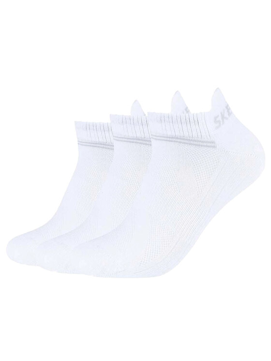 Skechers Skechers Skarpety Skechers 3PPK Bamboo Mesh Sneaker Socks Biały