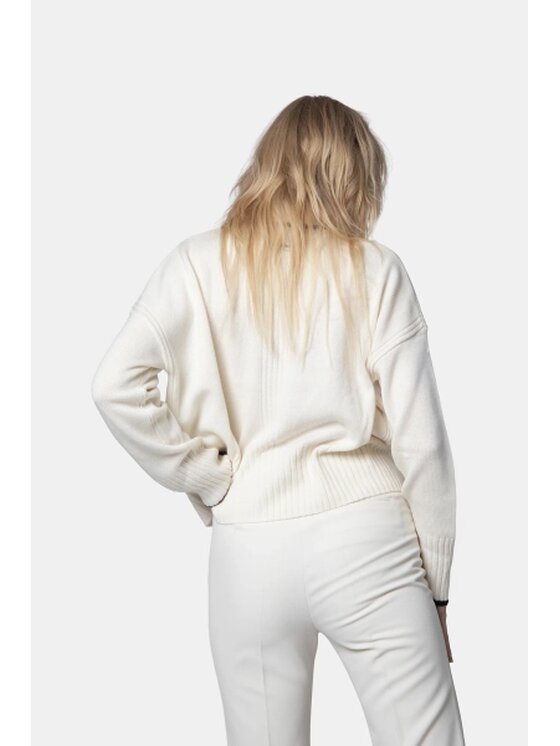 PINKO PINKO Kalhoty z materiálu Pita Bílá Regular Fit