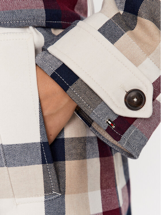 Tommy Hilfiger Tommy Hilfiger Płaszcz przejściowy WW0WW40055 Kolorowy Regular Fit