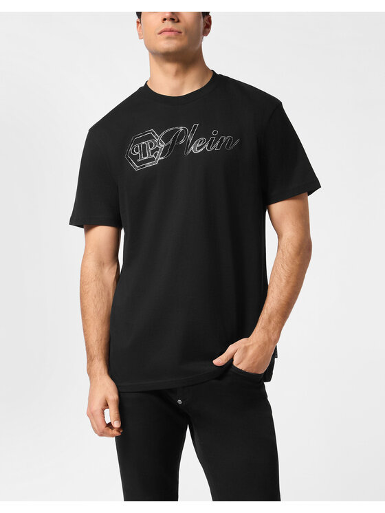 PHILIPP PLEIN PHILIPP PLEIN T-Shirt 27097 Czarny Regular Fit