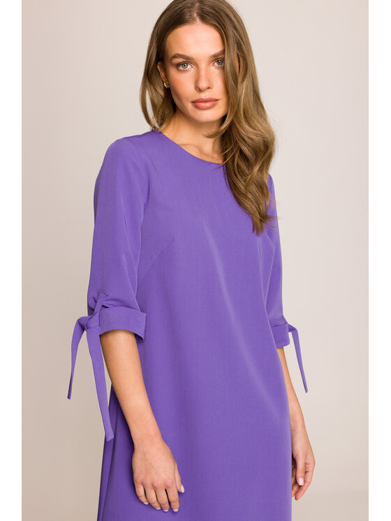 Stylove Stylove Sukienka wieczorowa S393 Fioletowy Premium Fit