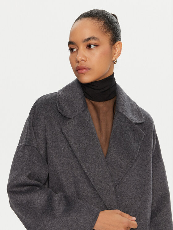 ViCOLO ViCOLO Cappotto di lana TS0006 Grigio Regular Fit