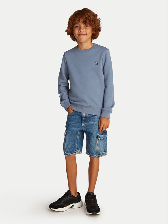 Calvin Klein Jeans Calvin Klein Jeans Суитшърт Mono Mini Badge IU0IU00570 Сив Regular Fit