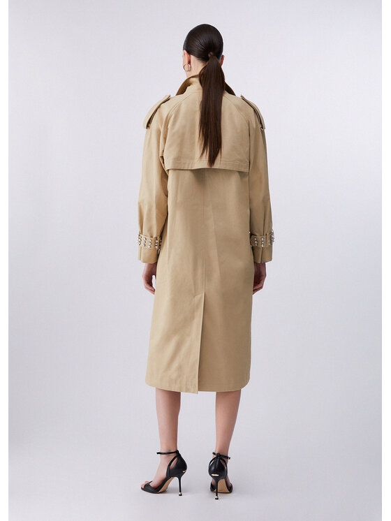 Liu Jo Liu Jo Trench CA6003T521AP9574 Beige Loose Fit