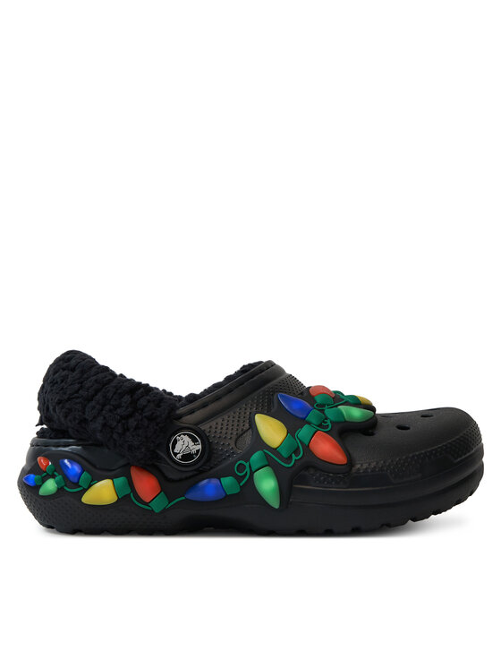 Crocs Crocs Şlapi Clsc Lined Holiday Lights 212026 Negru