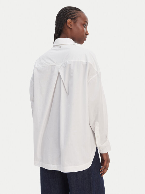 BOSS BOSS Cămașă C_Bostatta 50553890 Alb Oversize