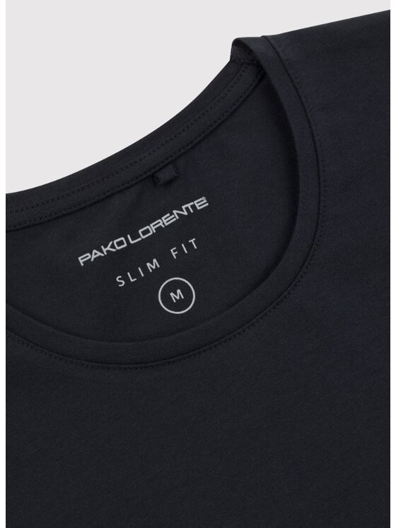 Pako Lorente Pako Lorente Longsleeve P000B-TL-007 Czarny Slim Fit