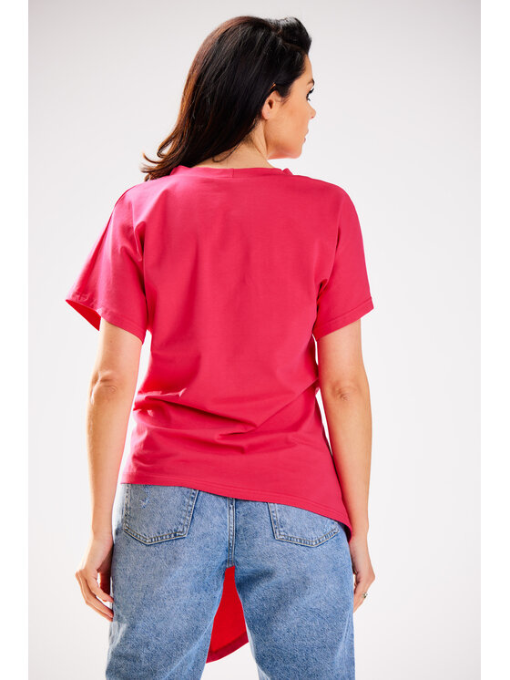 Infinite You Infinite You Bluzka M268 Fioletowy Basic Fit