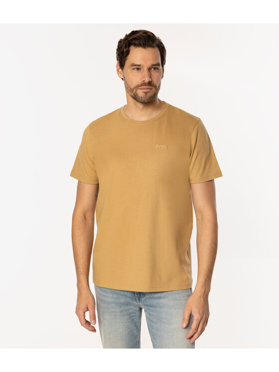 Lee Cooper Lee Cooper T-Shirt OBUTCH 875 Żółty Regular Fit