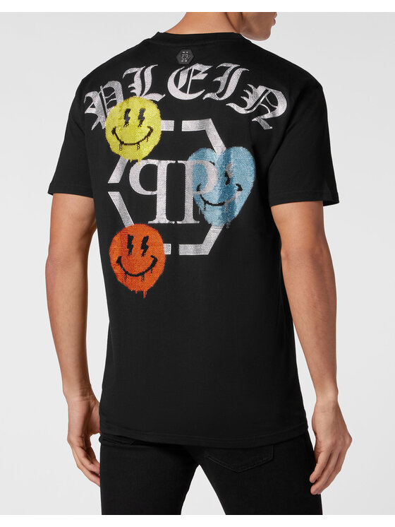 PHILIPP PLEIN PHILIPP PLEIN Tričko 9297 Čierna Regular Fit