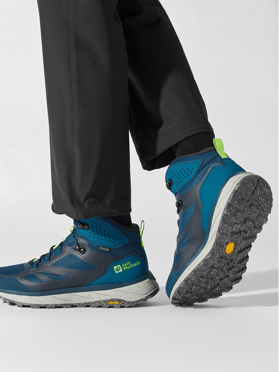 Jack Wolfskin Jack Wolfskin Pārgājienu apavi Terraventure Texapore Mid M 4051521 Tumši zils