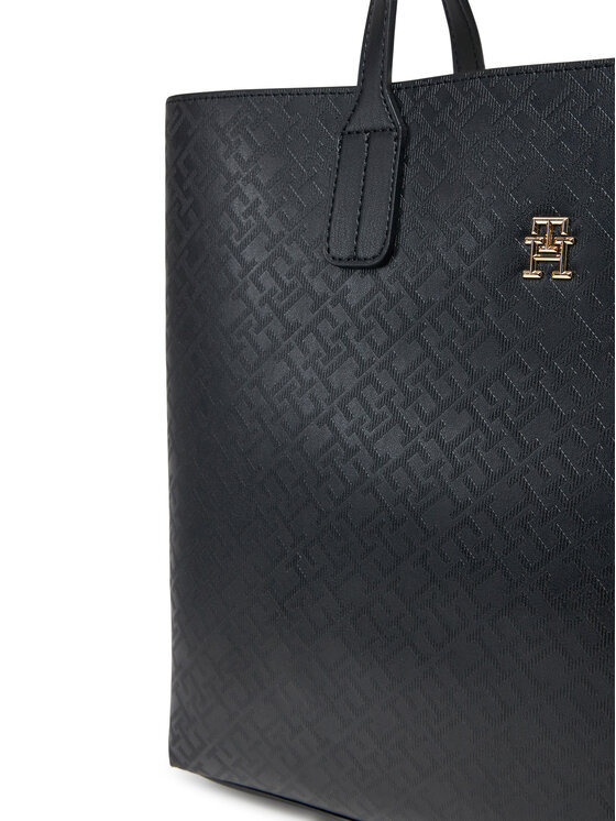 Tommy Hilfiger Tommy Hilfiger Käekott Th Distinct Satchel Mono AW0AW17174 Must