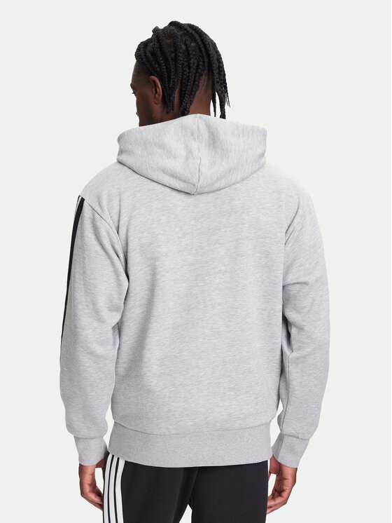 adidas adidas Mikina Essentials 3-Stripes JE6302 Sivá Regular Fit
