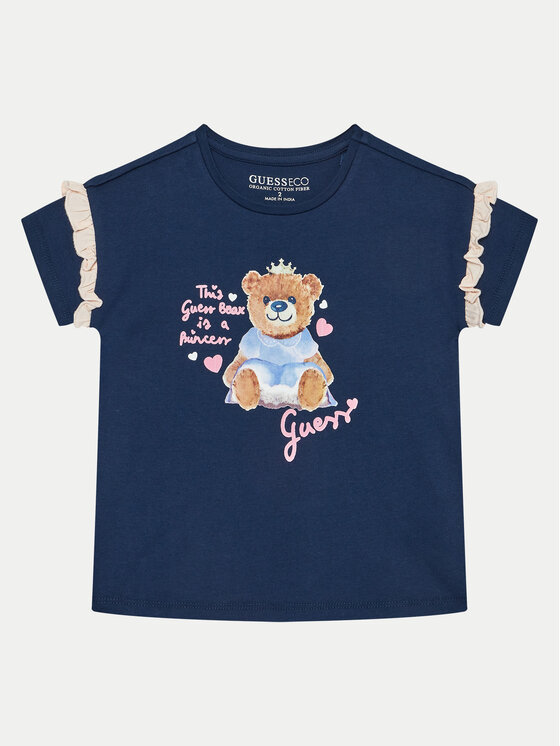 Guess Guess Футболка K5RI12 K6YW4 Cиній Regular Fit