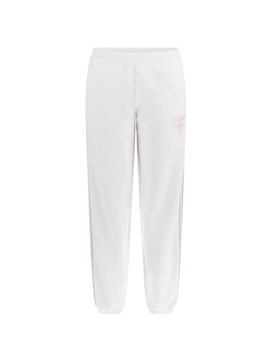 Guess Guess Kalhoty z materiálu 172913 Bílá Slim Fit