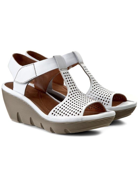 Clarks Clarks Basutės Clarene Diva 261085774 Balta