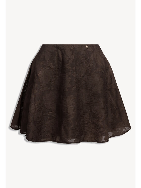 BIZUU BIZUU Spódnica mini MELODIE Brązowy Standard Fit