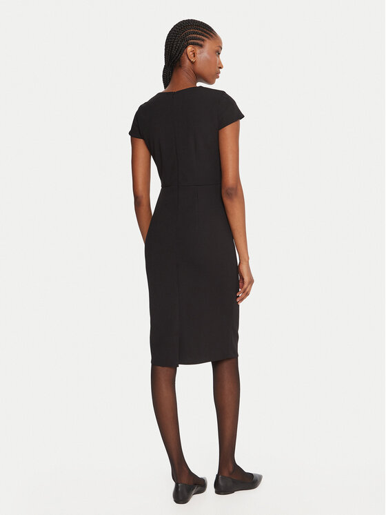 Rinascimento Rinascimento Коктейльна сукня CFC0125515003 Чорний Slim Fit