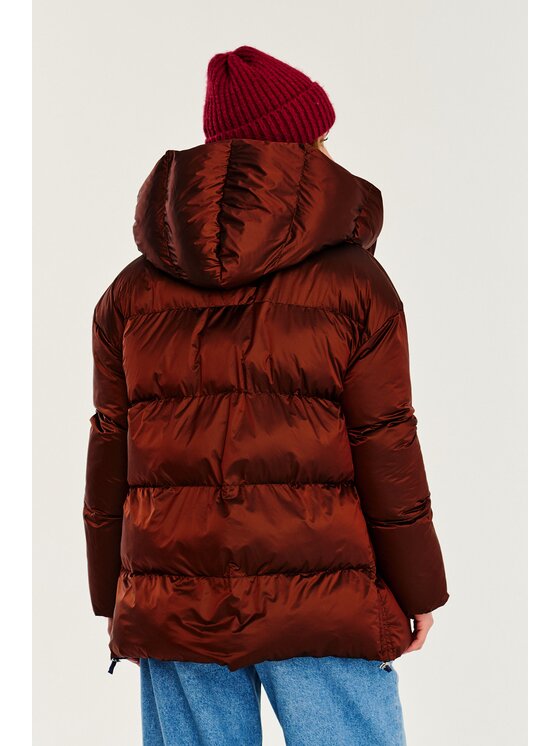 NAOKO NAOKO Zimné bundy Alaska Cinnamon Cloud Bordová Regular Fit