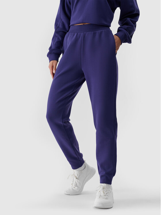4F 4F Spodnie dresowe EMPOWERED BY NATURE Granatowy Regular Fit
