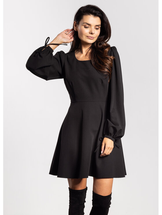 Awama Awama Vestito estivo A741 Nero Basic Fit