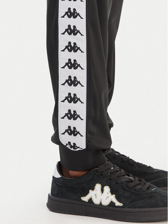 Kappa Kappa Jogginghose Banda Wrastoria 303R5K0 Schwarz Slim Fit