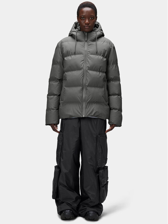 Rains Rains Geacă de iarnă 15120 Gri Regular Fit