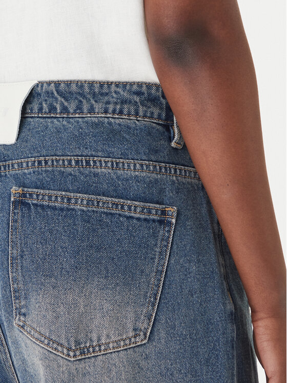 Eleh Eleh Blugi EL098 Albastru Wide Leg