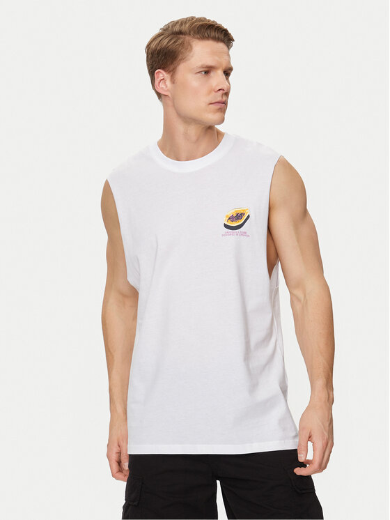 Jack&Jones Tank top Tampa 12253914 Biela Oversize