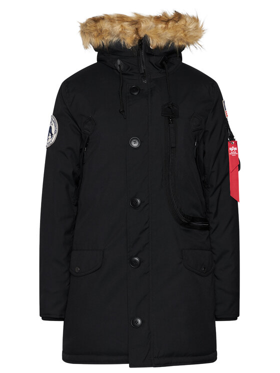 Alpha Industries Alpha Industries Kurtka zimowa Polar 123002 Czarny Regular Fit