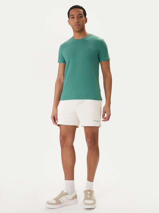 Tommy Jeans Tommy Jeans T-Shirt DM0DM20363 Grün Slim Fit
