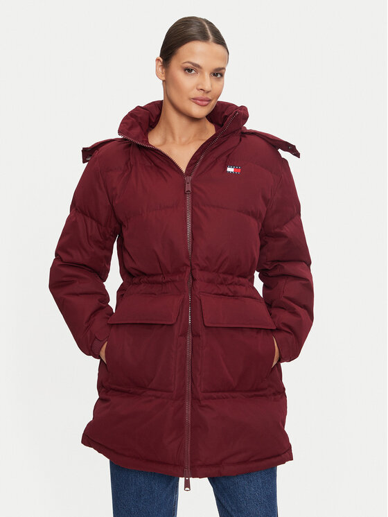 Tommy Jeans Tommy Jeans Pehelykabát Alaska DW0DW18821 Bordó Regular Fit
