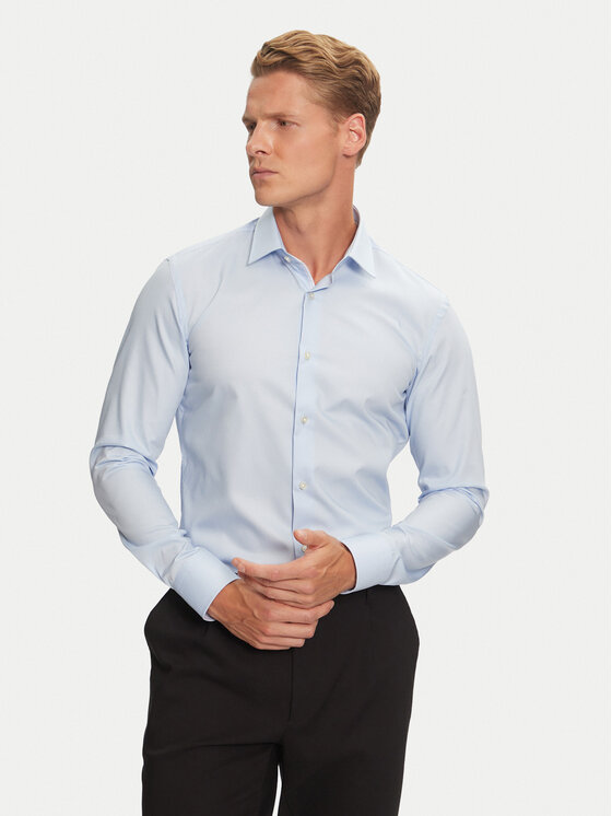 Boss Krekls Jesse 50432709 Gaiši zils Slim Fit