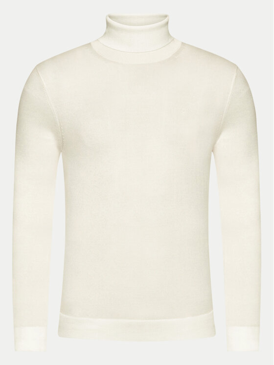Calvin Klein Calvin Klein Krekls ar augstu apkakli Superior K10K110420 Écru Slim Fit