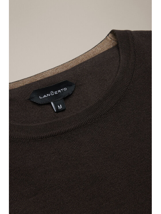 Lancerto Lancerto Sweter Luell SW073225000057 Brązowy Regular Fit