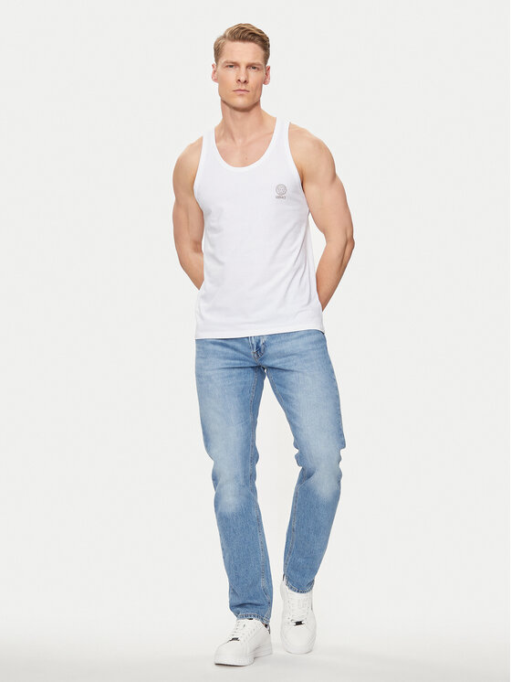 Versace Versace Tank top Medusa AUU01012 Biela Regular Fit