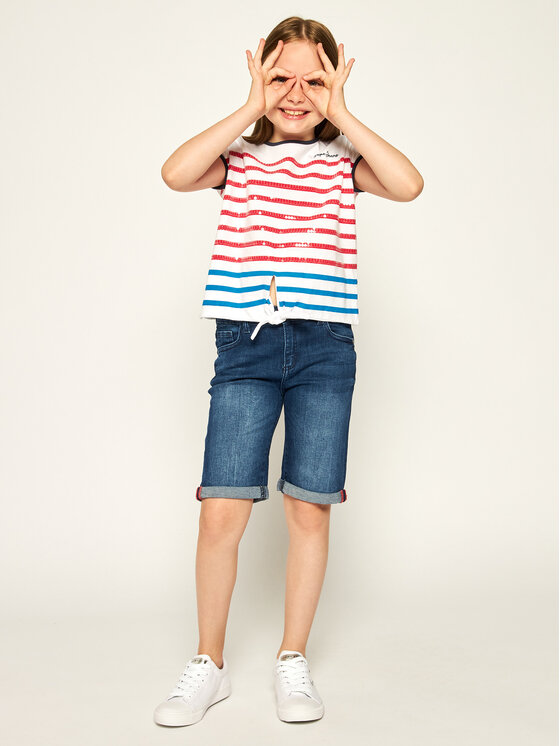 Pantaloncini di jeans L01D06 D3XL0 Blu scuro
