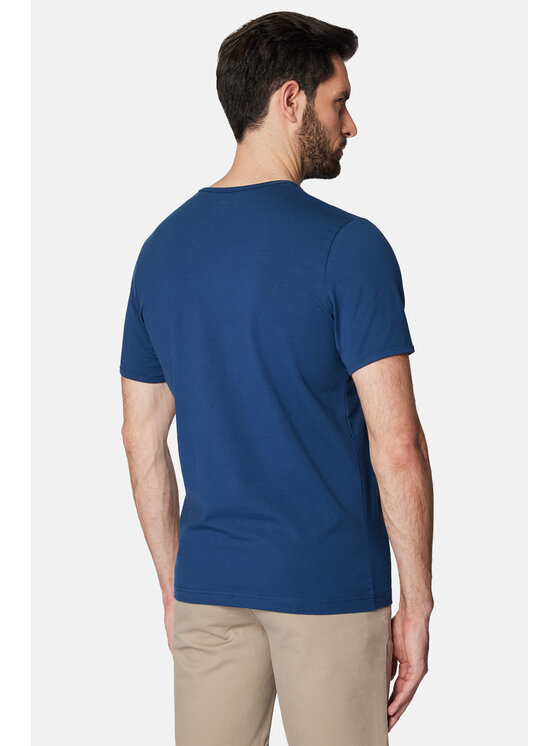 Lancerto Lancerto T-Shirt Ancus TS073124000011 Niebieski Regular Fit