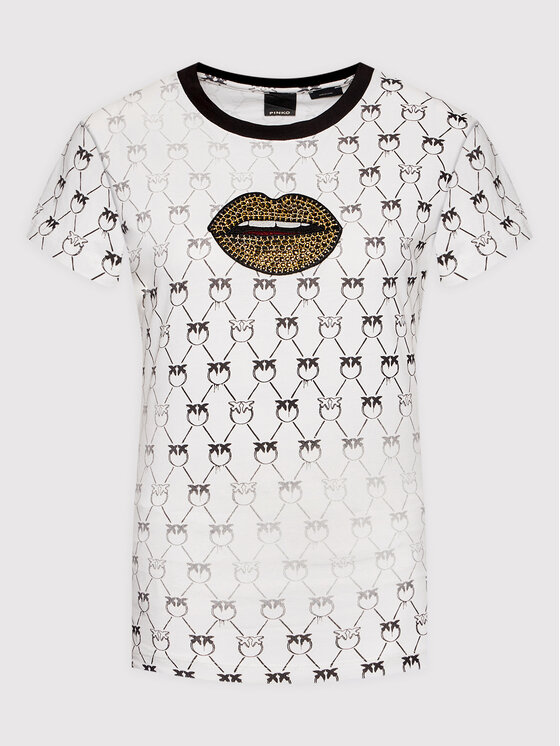 PINKO Pinko T-shirt Treviso 1G17RT Y7YU Beige Regular Fit