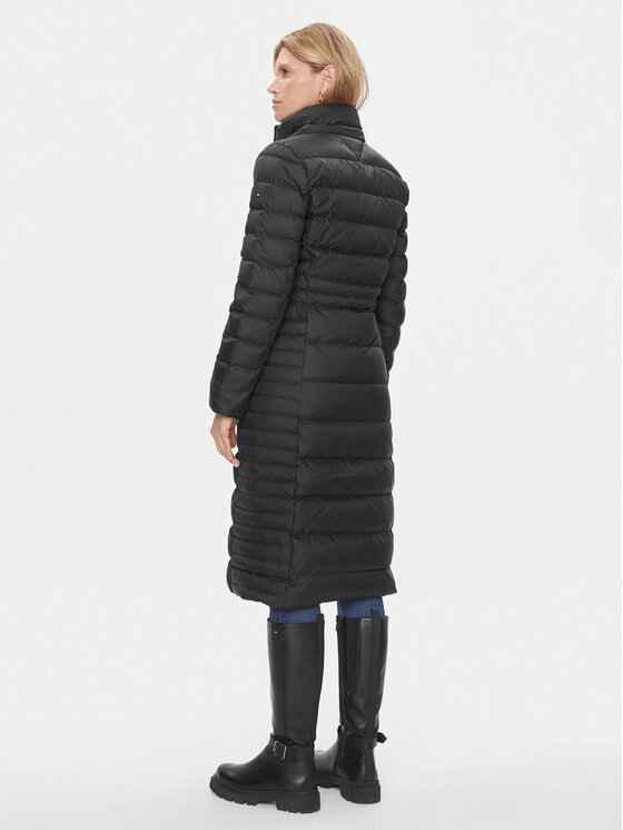 Tommy Hilfiger Tommy Hilfiger Pūkinė striukė Tyra WW0WW39745 Juoda Regular Fit