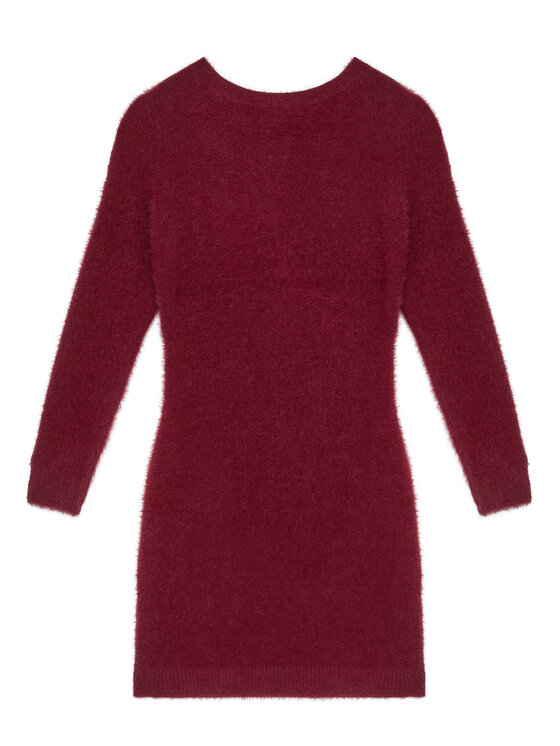 Guess Guess Rochie tricotată J5BK08 Z0720 Roșu Regular Fit