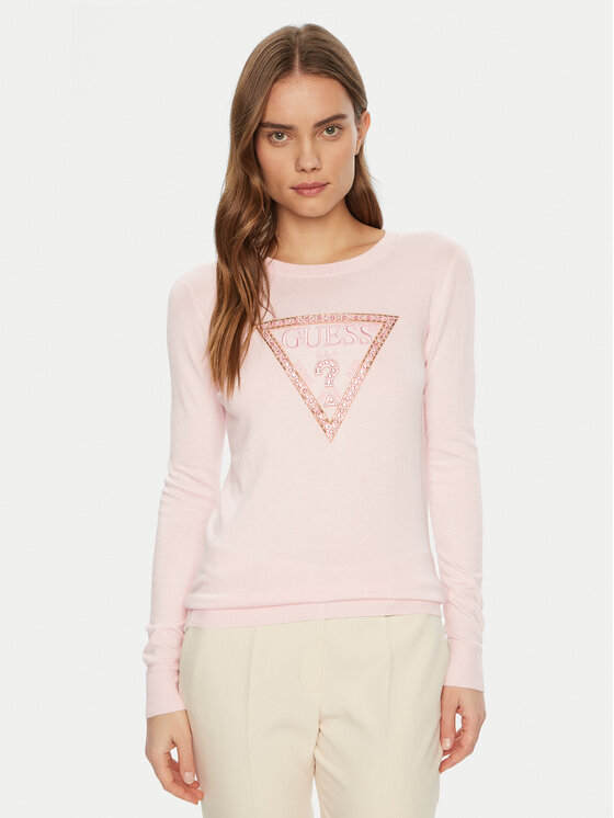 Guess Blúzka W5RR39 Z2NQ2 Ružová Regular Fit
