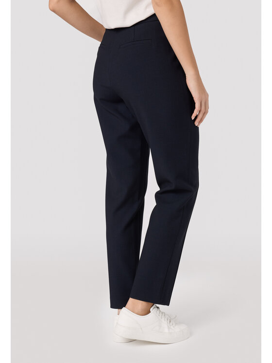 QUIOSQUE QUIOSQUE Kalhoty z materiálu QUIOSQUE 3VS003802 Tmavomodrá Regular Fit