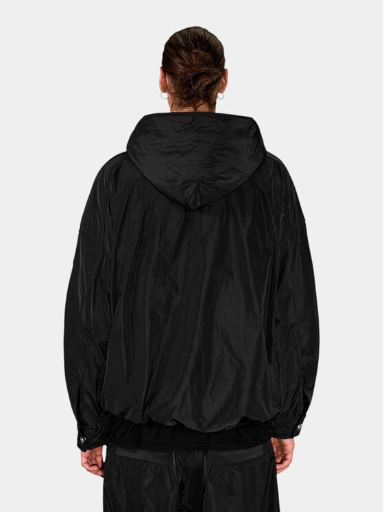 MADE BY SOCIETY MADE BY SOCIETY Kurtka anorak FOLD Jacket - J17623 Czarny Basic Fit