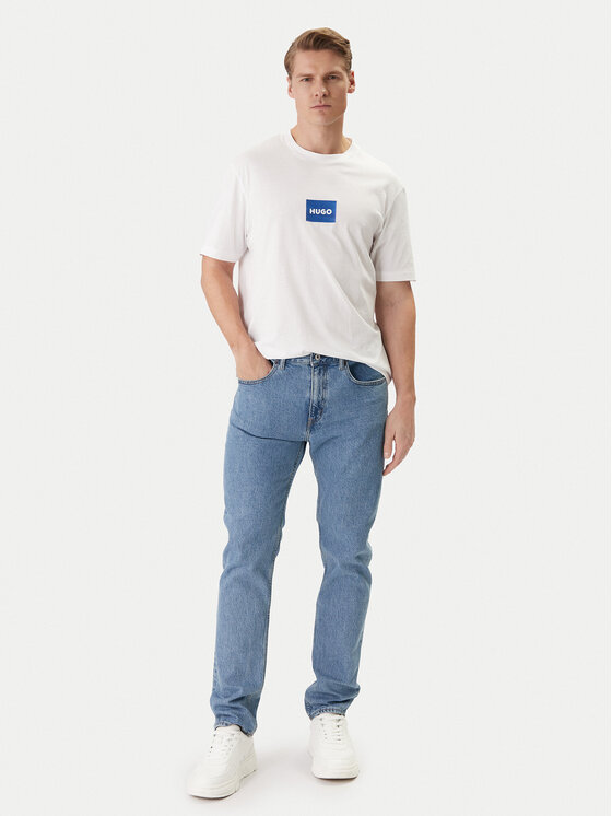 HUGO HUGO T-Shirt Nayonix 50554382 Bílá Regular Fit