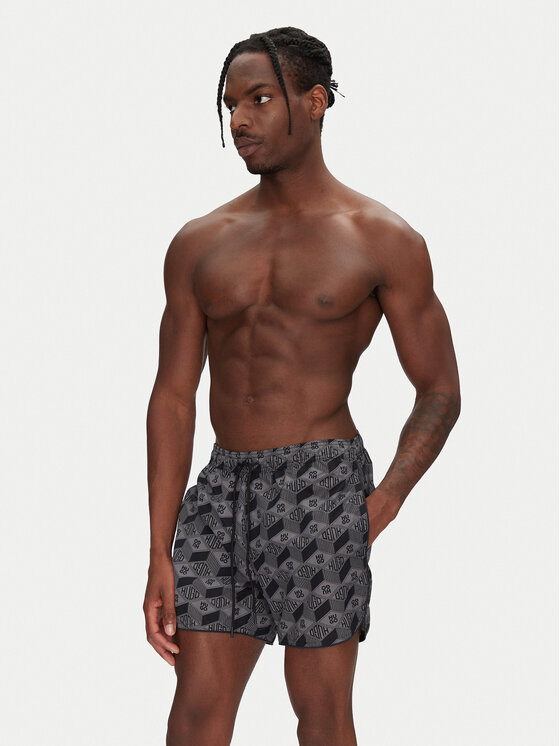 HUGO HUGO Pantaloncini da bagno Rik 50533795 Grigio Regular Fit